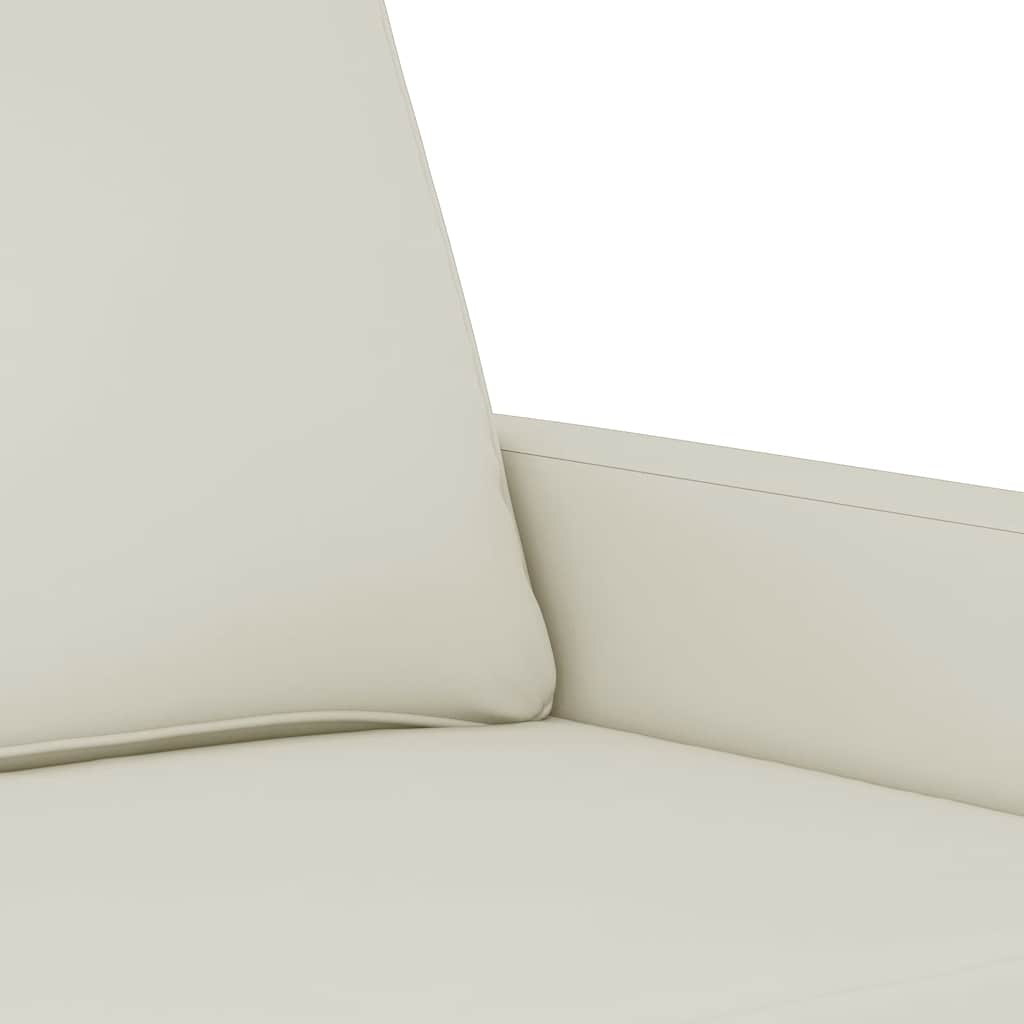 3-dijelni set sofa s jastucima krem baršunasti