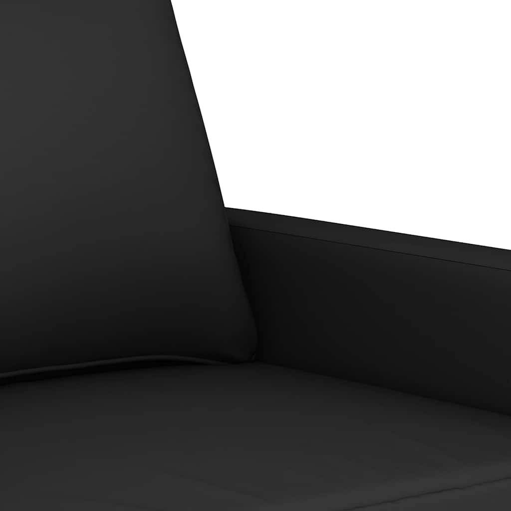 3-dijelni set sofa s jastucima crni baršunasti