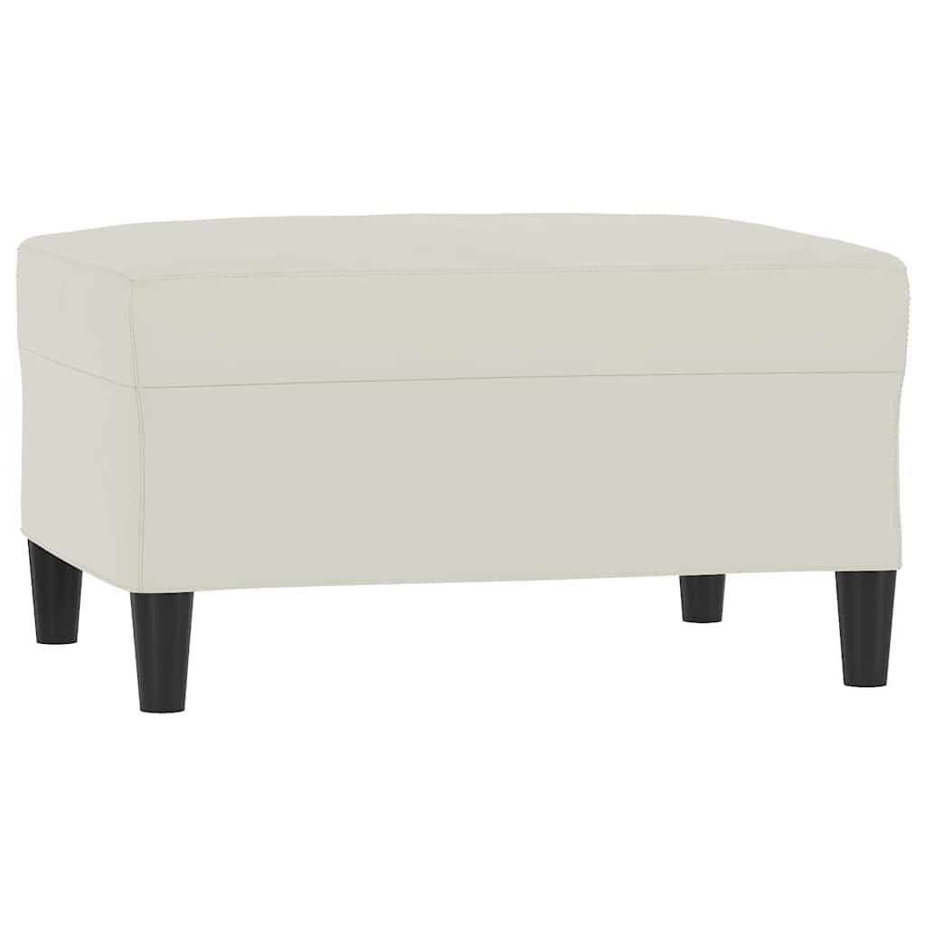 3-dijelni set sofa s jastucima krem baršunasti