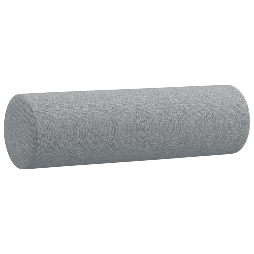 4-dijelni set sofa s jastucima svjetlosivi od tkanine