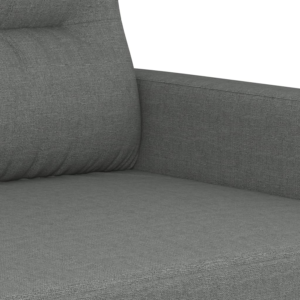 4-dijelni set sofa s jastucima tamnosivi od tkanine