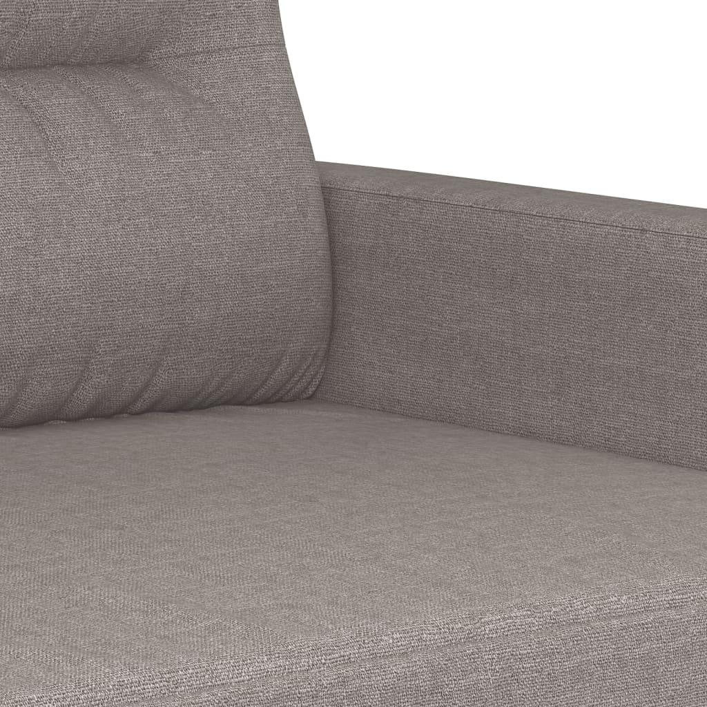 4-dijelni set sofa s jastucima smeđesivi od tkanine