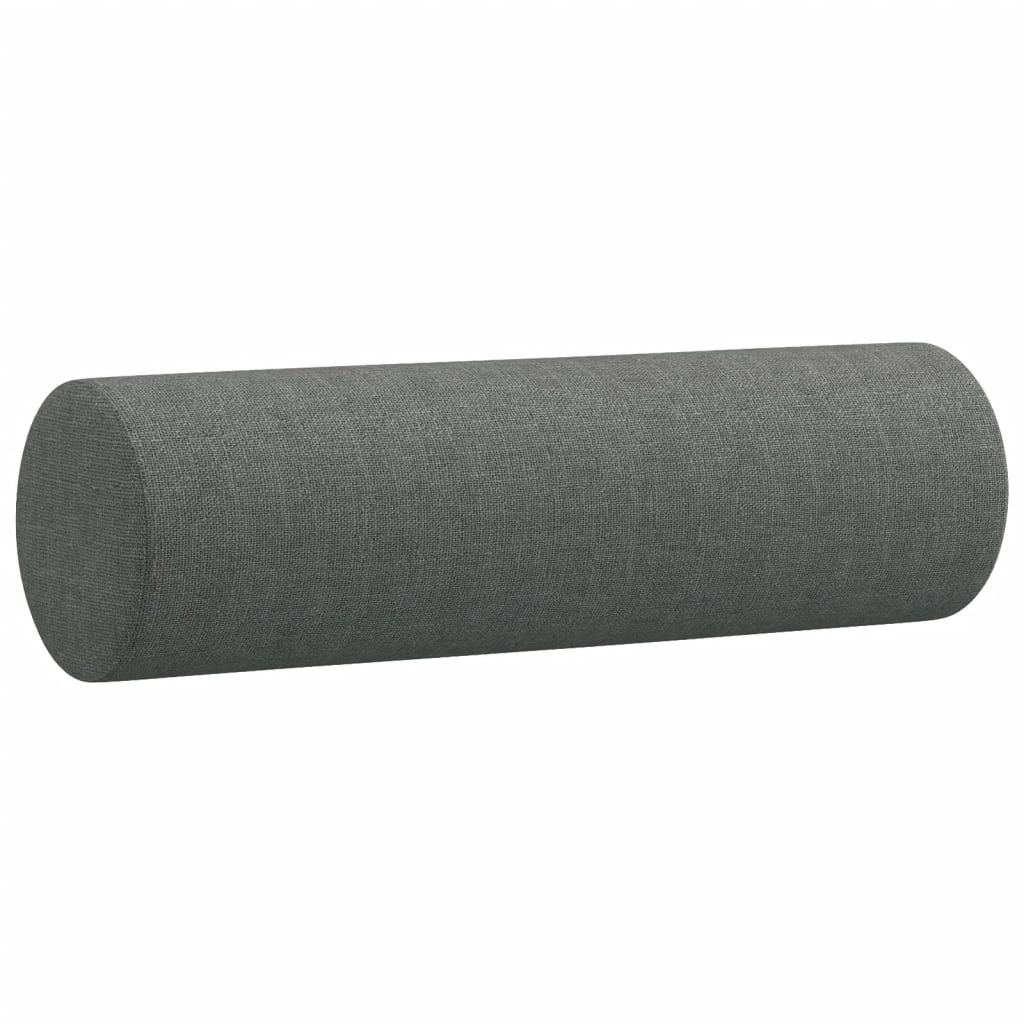 3-dijelni set sofa s jastucima tamnosivi od tkanine