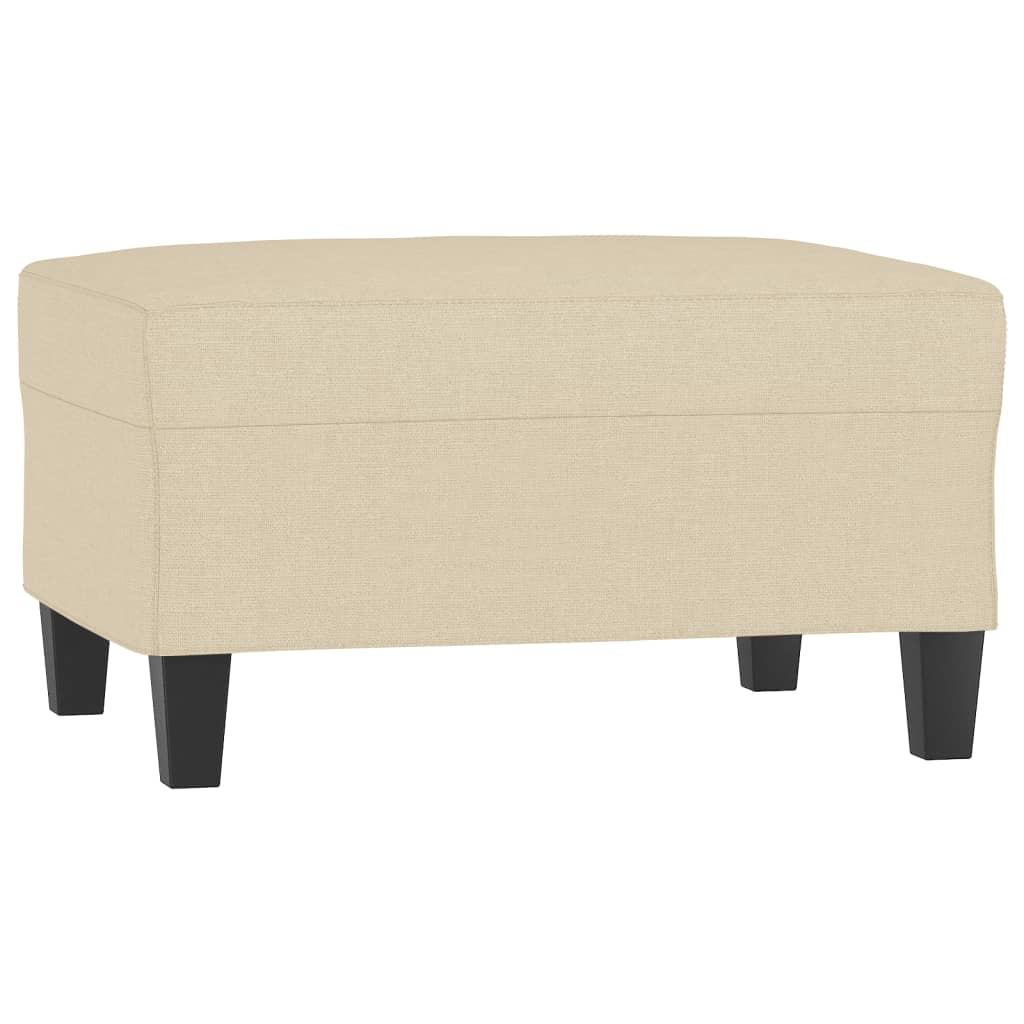 4-dijelni set sofa s jastucima krem od tkanine