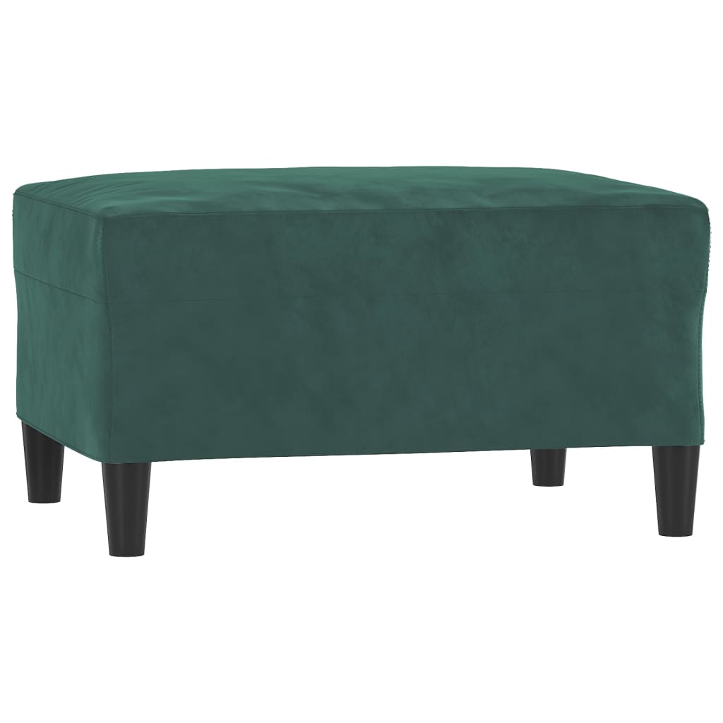4-dijelni set sofa s jastucima tamnozeleni baršunasti