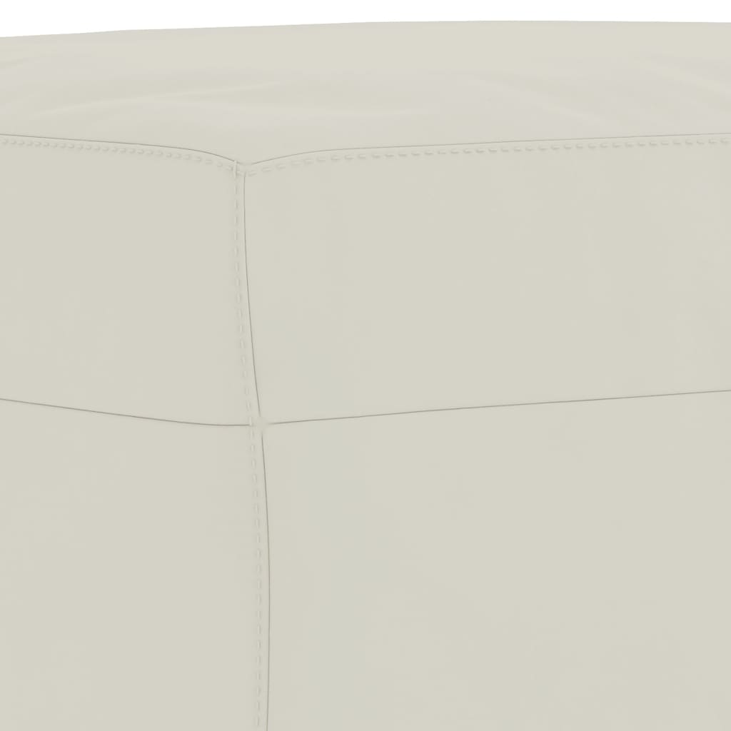 3-dijelni set sofa s jastucima krem baršunasti