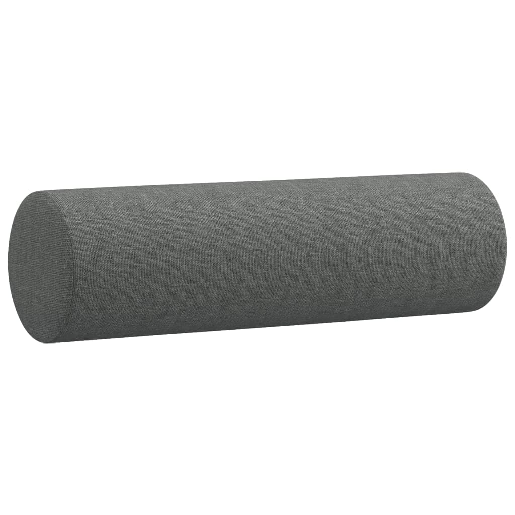 4-dijelni set sofa s jastucima tamnosivi od tkanine
