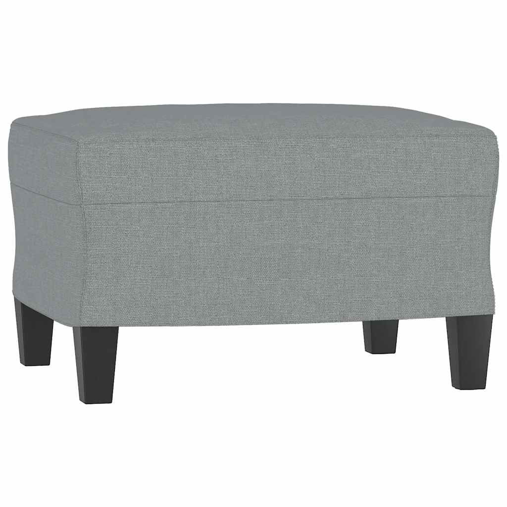 3-dijelni set sofa s jastucima svjetlosivi od tkanine