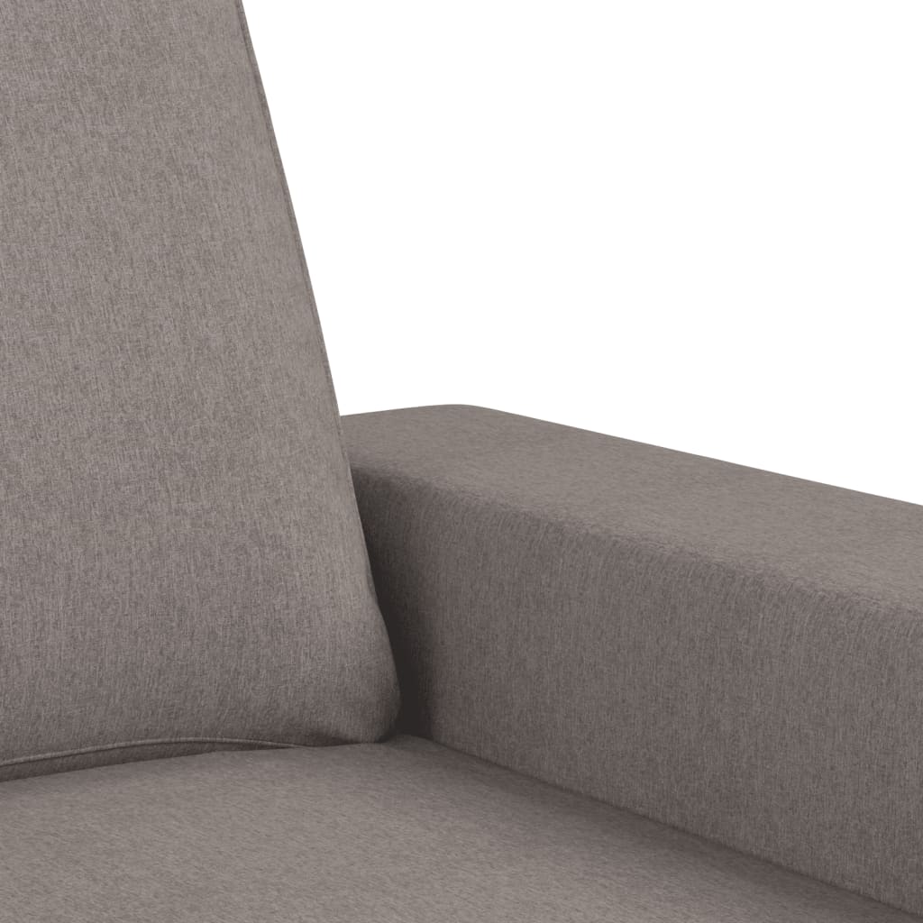 3-dijelni set sofa smeđesivi od tkanine