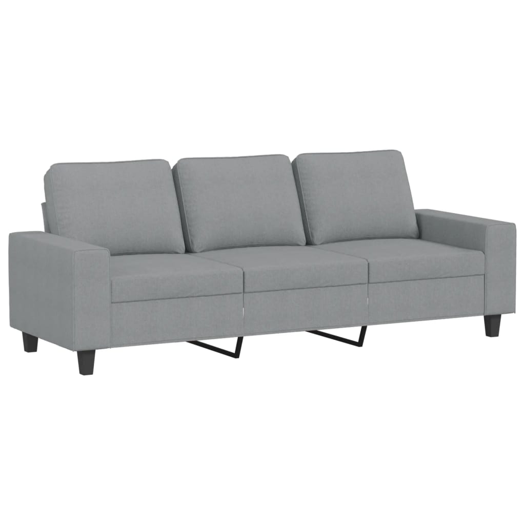4-dijelni set sofa svjetlosivi od tkanine