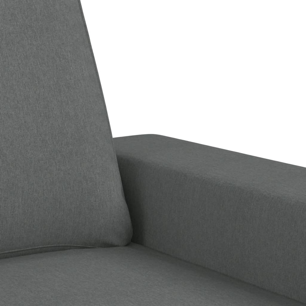 4-dijelni set sofa tamnosivi od tkanine