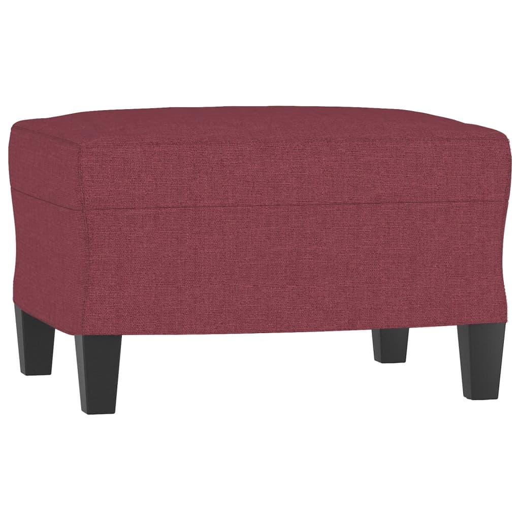 4-dijelni set sofa crvena boja vina od tkanine