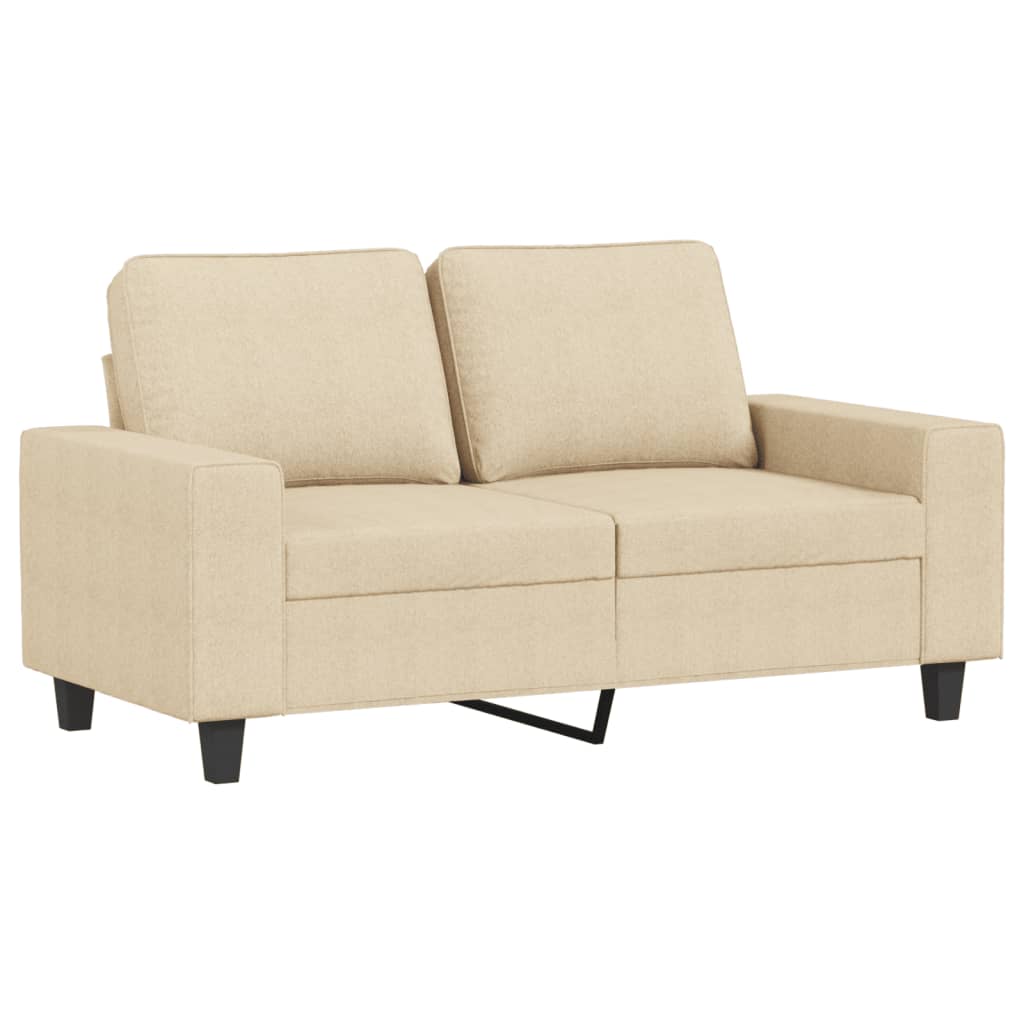 2-dijelni set sofa krem od tkanine