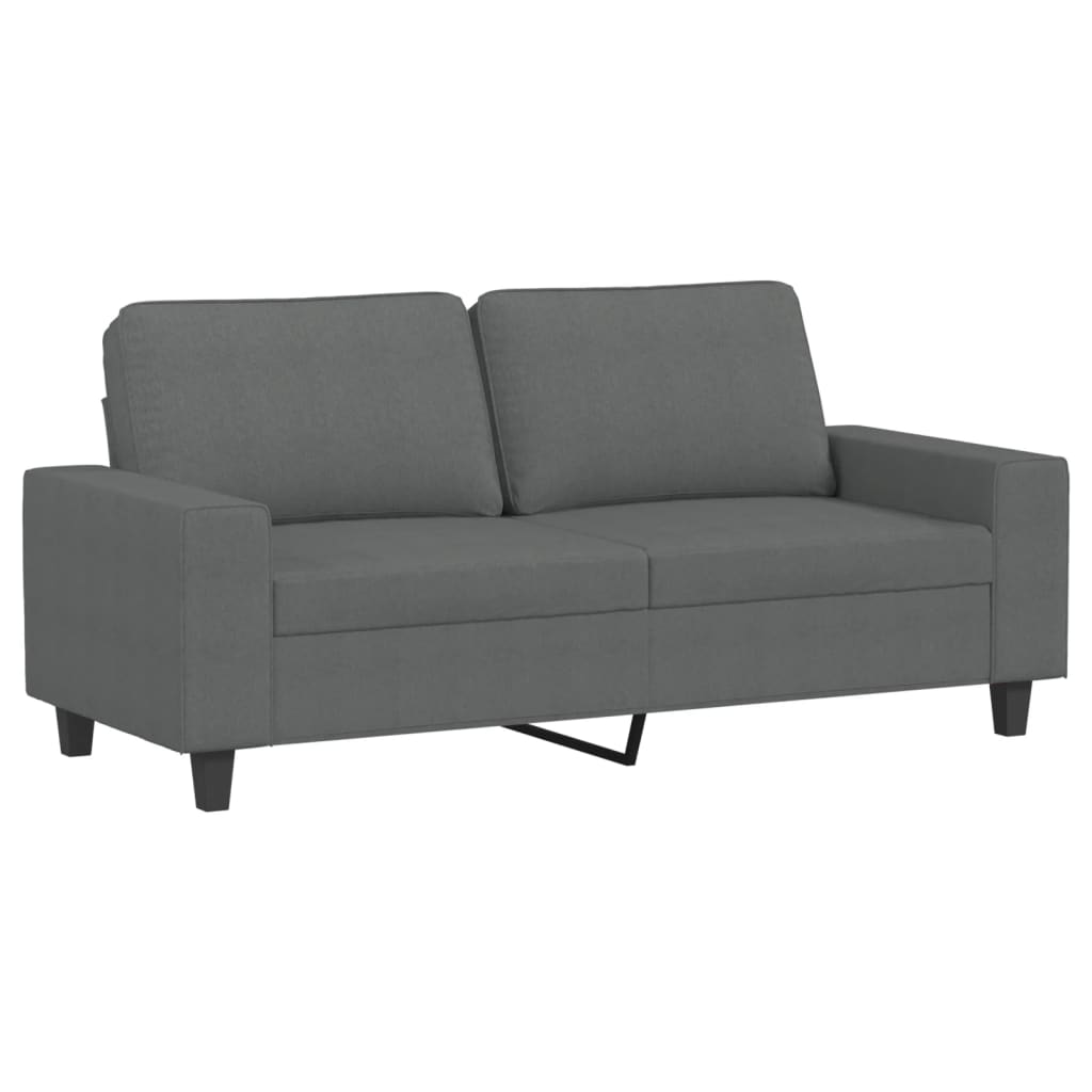 3-dijelni set sofa tamnosivi od tkanine