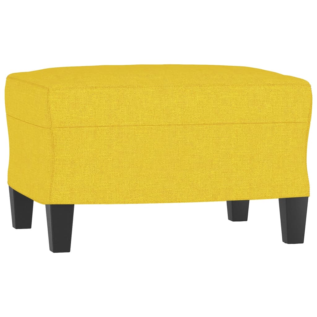 3-dijelni set sofa svjetložuti od tkanine
