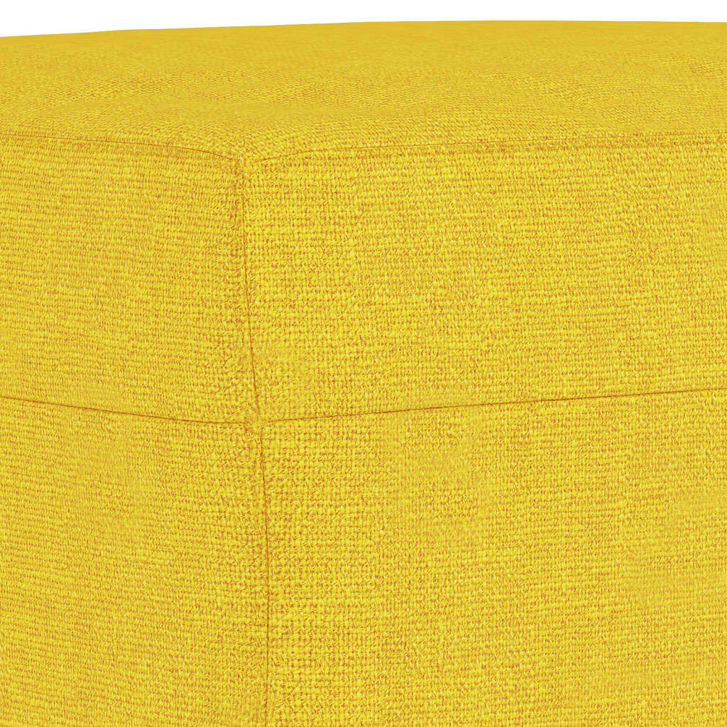 3-dijelni set sofa svjetložuti od tkanine