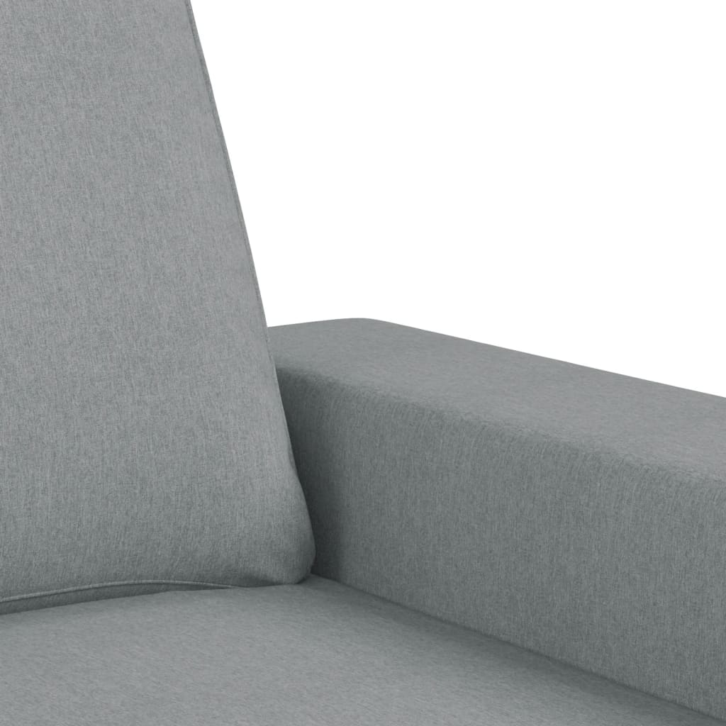 3-dijelni set sofa svjetlosivi od tkanine