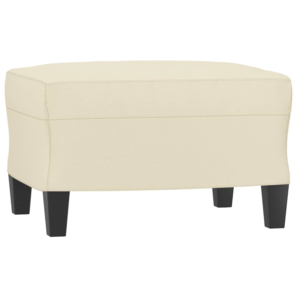 3-dijelni set sofa krem od umjetne kože