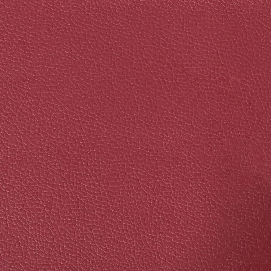 3-dijelna sofa garnitura vino crvena umjetna koža