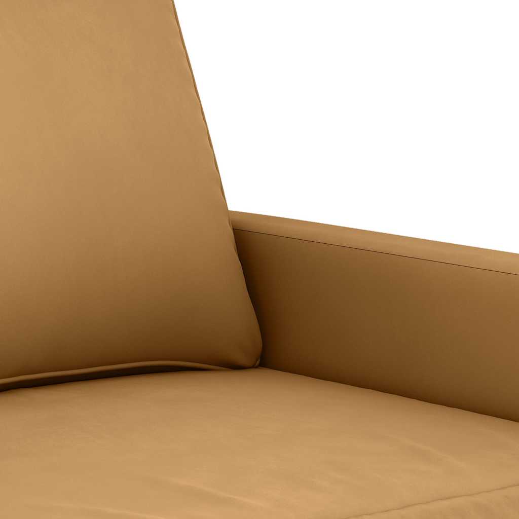 4-dijelni set sofa smeđi baršunasti