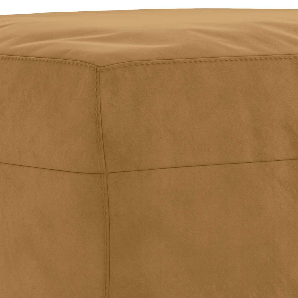 4-dijelni set sofa smeđi baršunasti