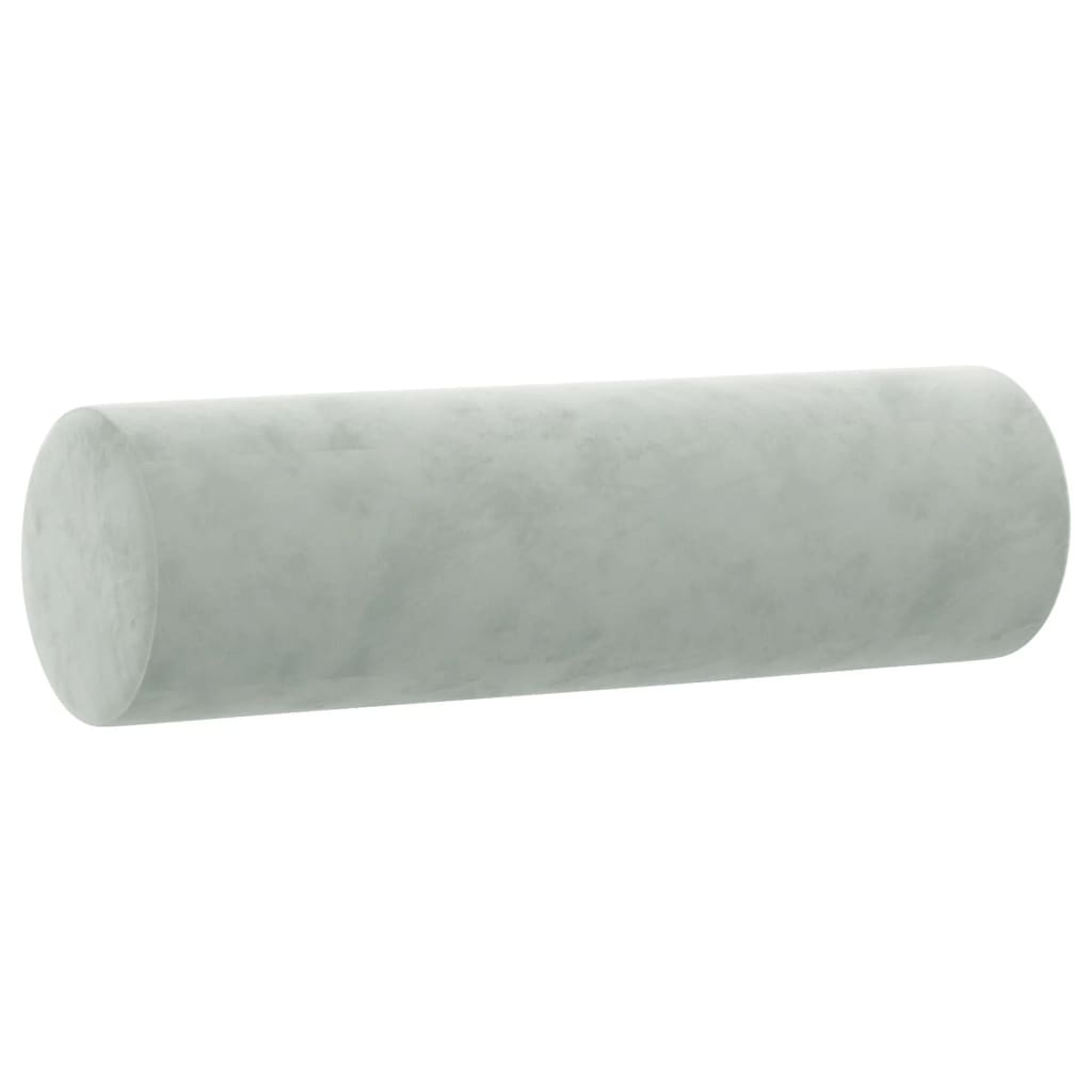 3-dijelni set sofa s jastucima svjetlosivi baršunasti