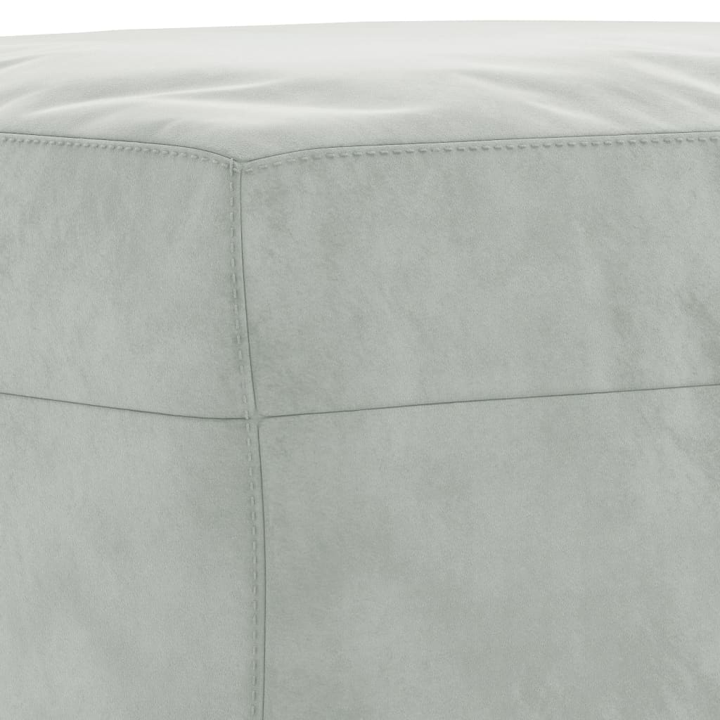 4-dijelni set sofa s jastucima svjetlosivi baršunasti