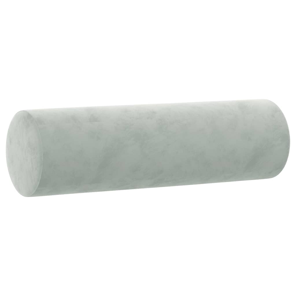 4-dijelni set sofa s jastucima svjetlosivi baršunasti