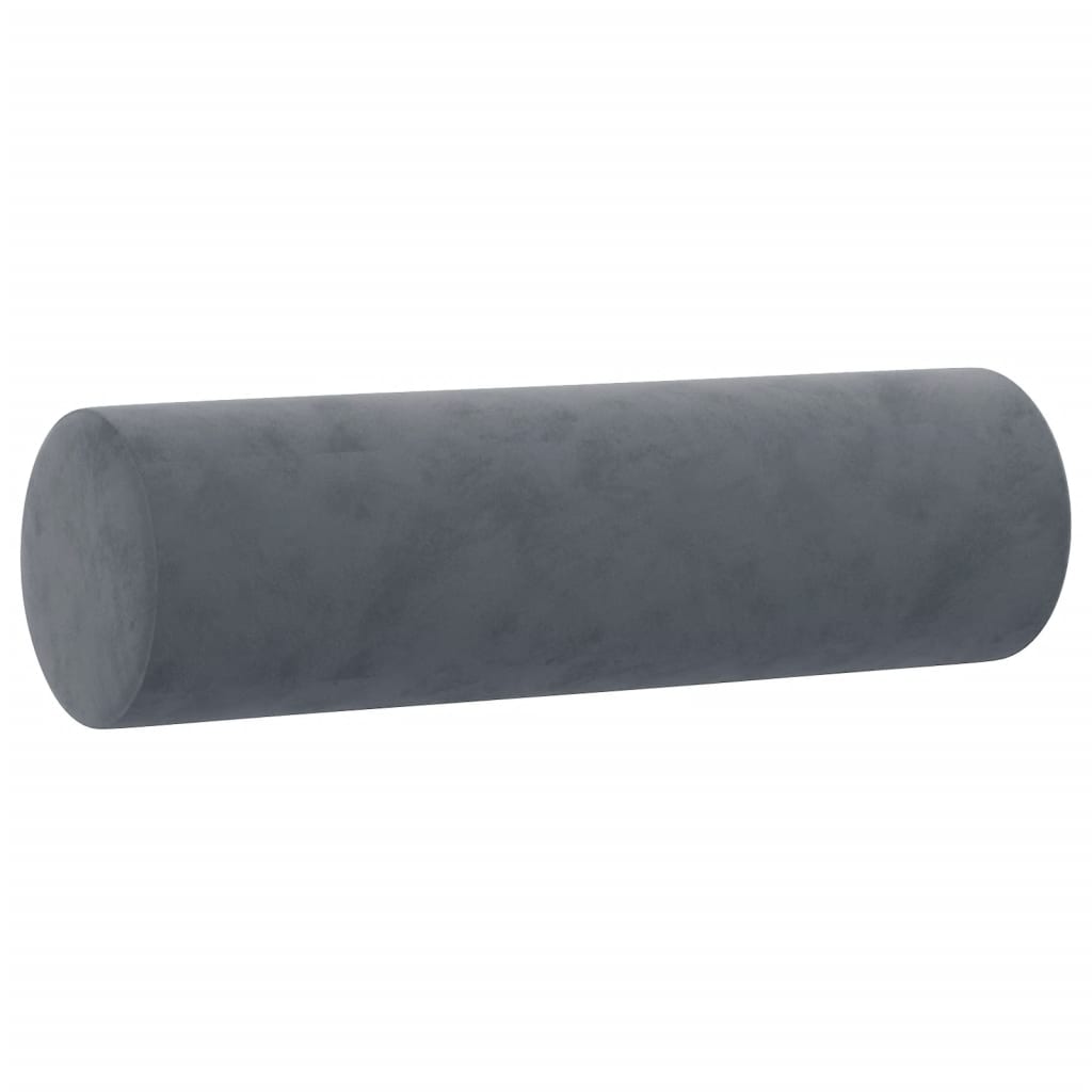 4-dijelni set sofa s jastucima tamnosivi baršunasti