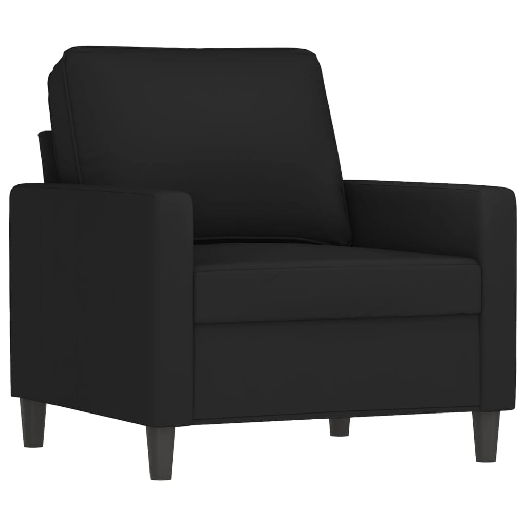 4-dijelni set sofa s jastucima crni baršunasti