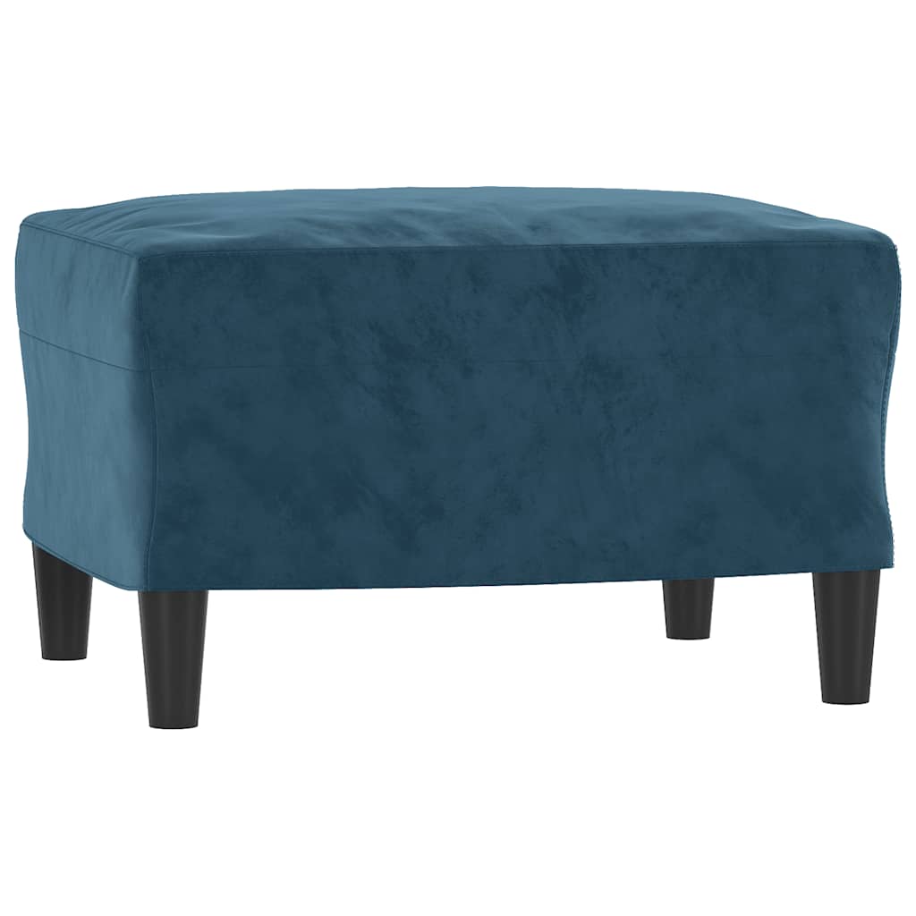 3-dijelni set sofa plavi baršunasti