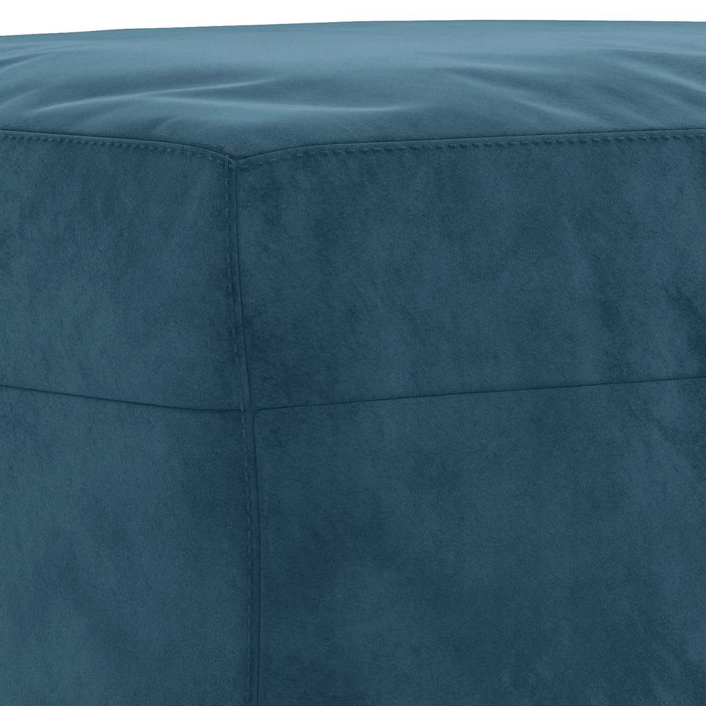 3-dijelni set sofa plavi baršunasti