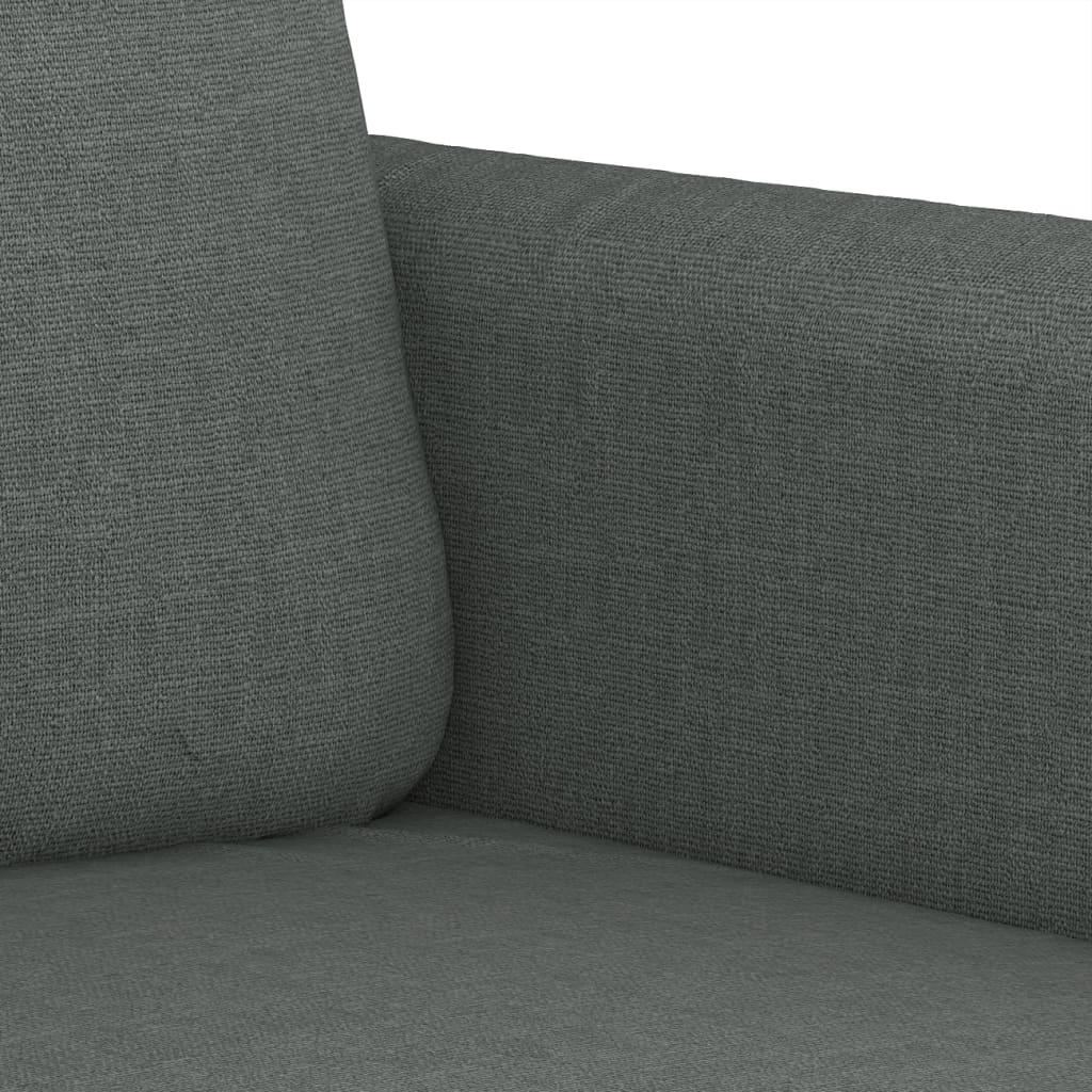 4-dijelni set sofa s jastucima tamnosivi od tkanine