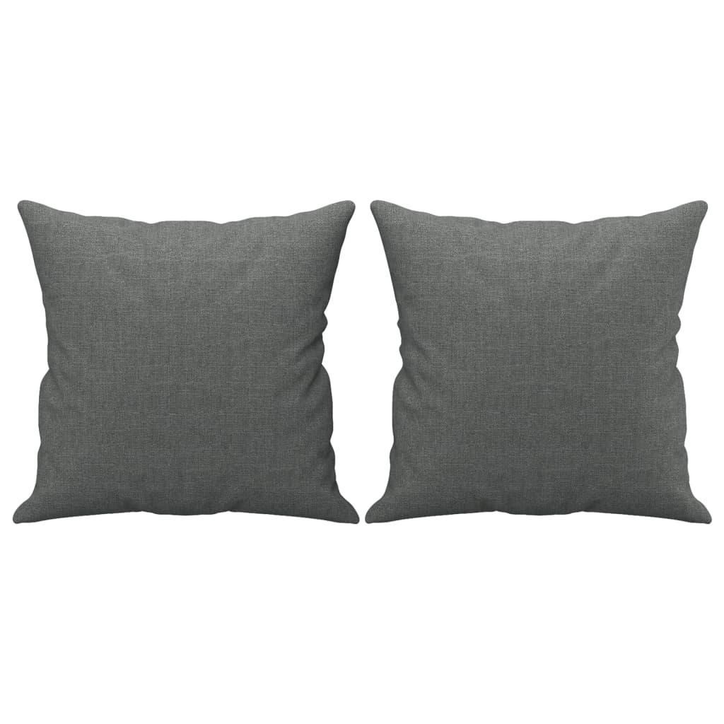 3-dijelni set sofa s jastucima tamnosivi od tkanine