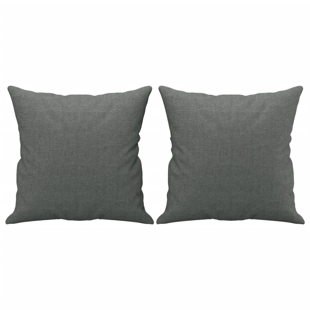 4-dijelni set sofa s jastucima tamnosivi od tkanine