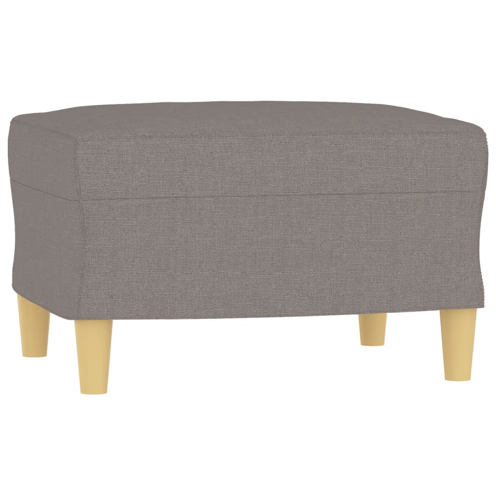 3-dijelni set sofa s jastucima smeđesivi od tkanine