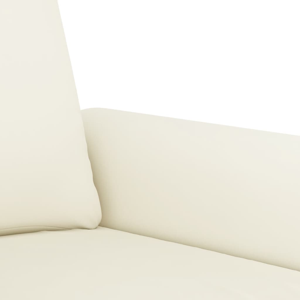 4-dijelni set sofa s jastucima, krem baršun