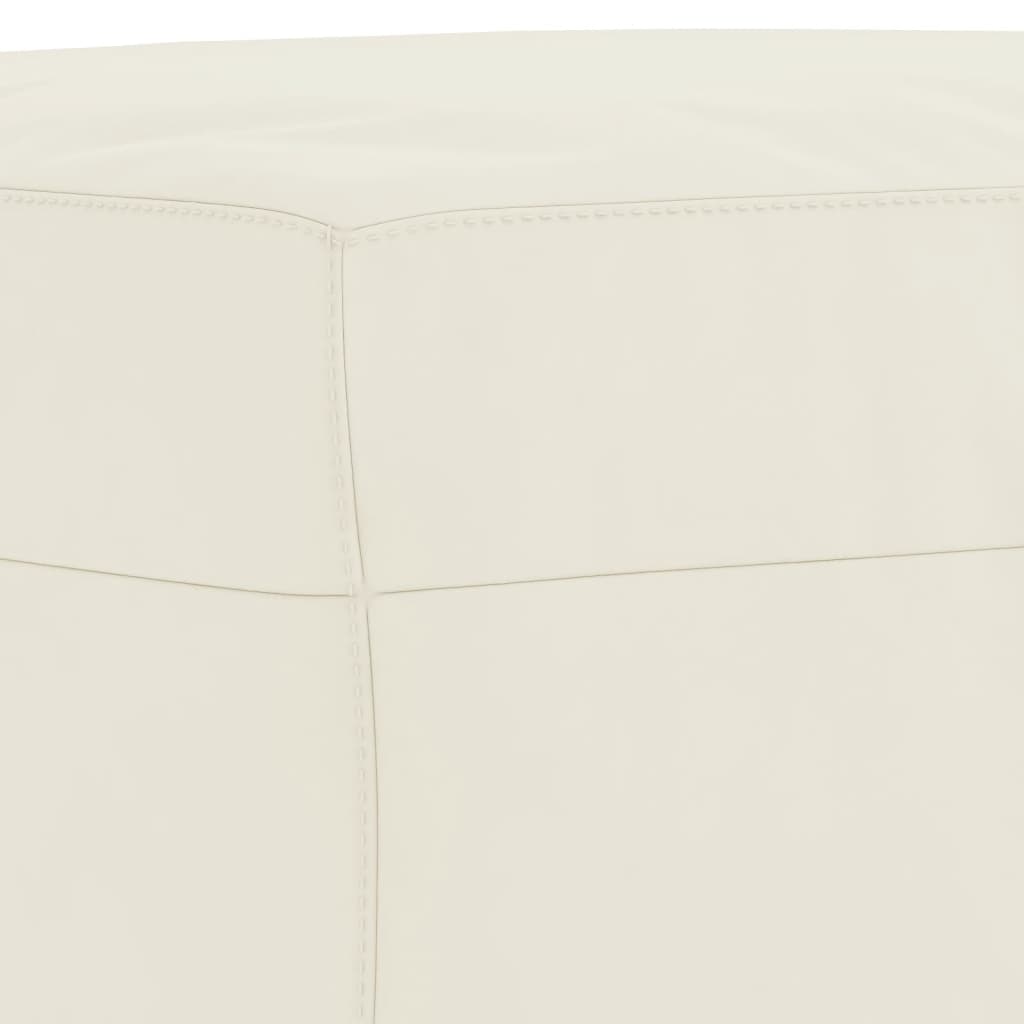 4-dijelni set sofa s jastucima, krem baršun