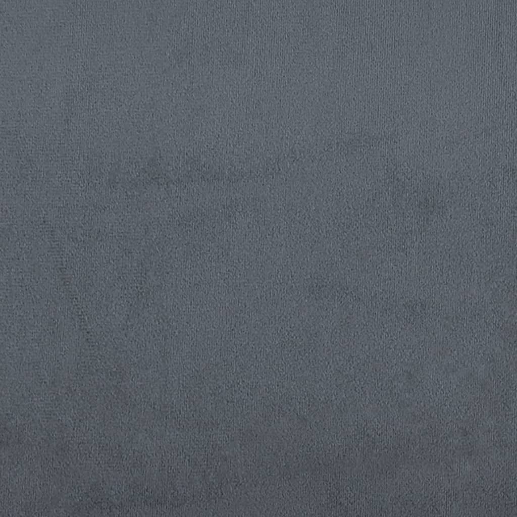 2-dijelni set sofa s jastucima tamnosivi baršunasti