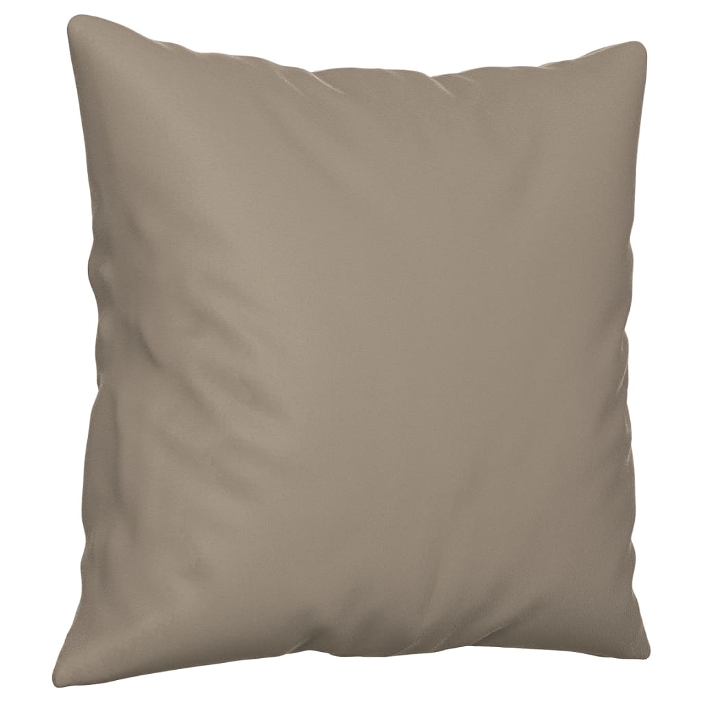 4-dijelni set sofa s jastucima smeđesivi od mikrovlakana