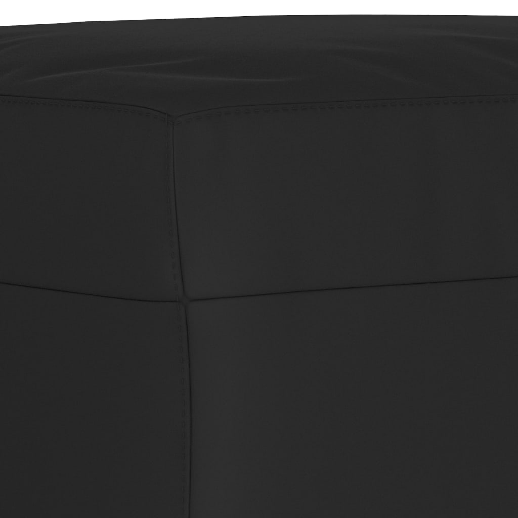 4-dijelni set sofa s jastucima crni od mikrovlakana