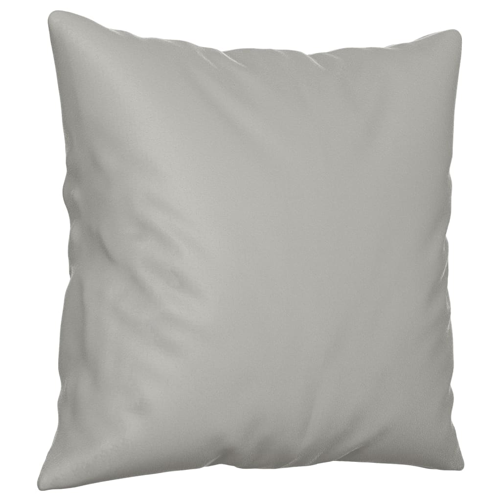 2-dijelni set sofa s jastucima svjetlosivi od mikrovlakana