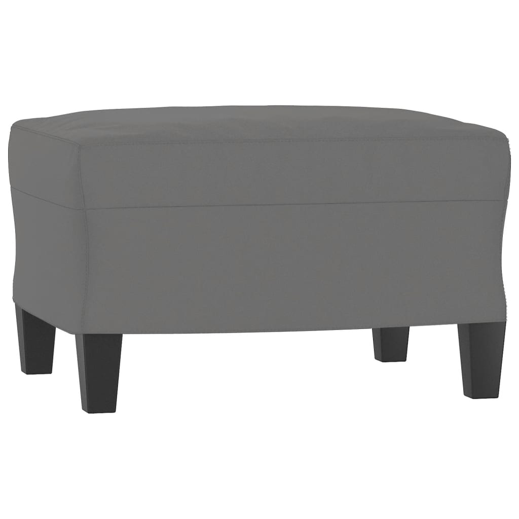 3-dijelni set sofa s jastucima tamnosivi od mikrovlakana