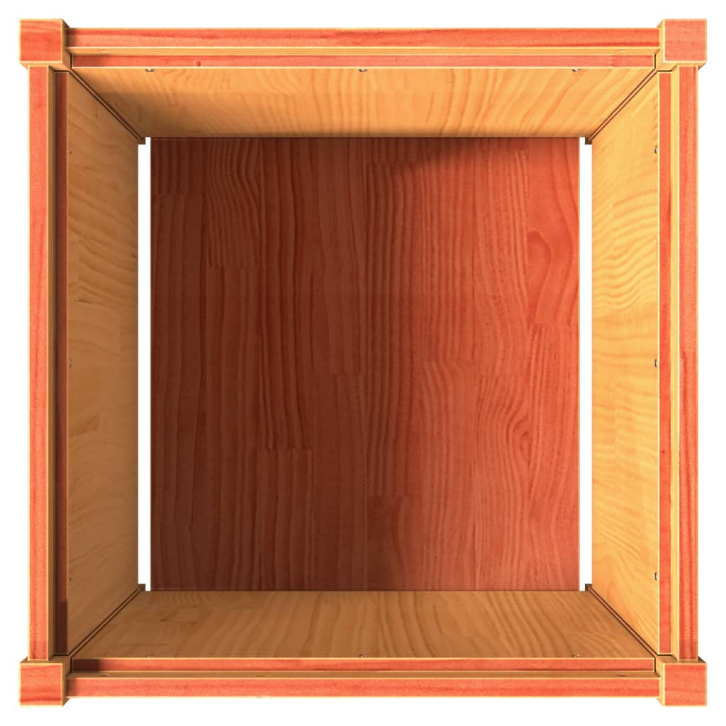 Vrtna sadilica voštano smeđe boje 60 x 60 x 60 cm od borovine