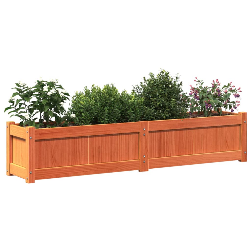 Vrtna sadilica voštano smeđe boje 150 x 31 x 31 cm od borovine
