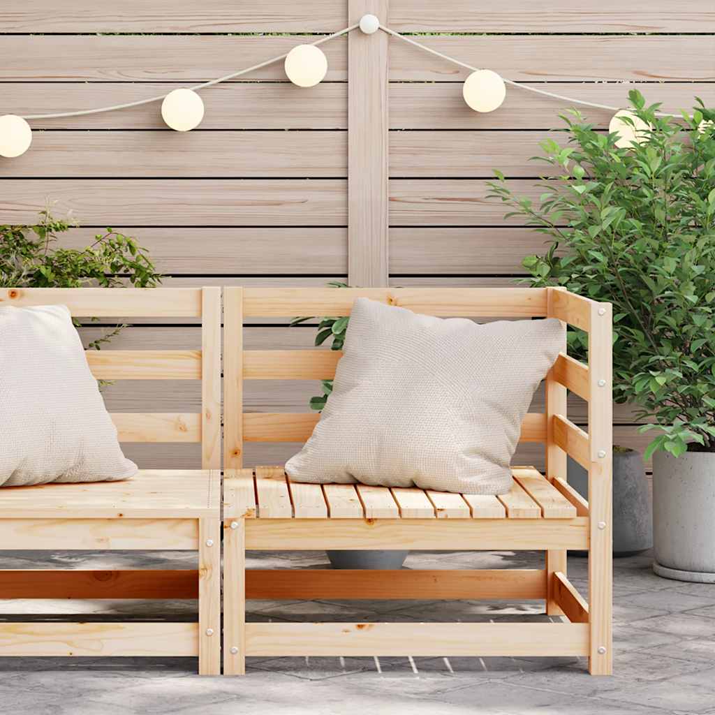 Kutna vrtna sofa 70 x 70 x 67 cm od masivne borovine