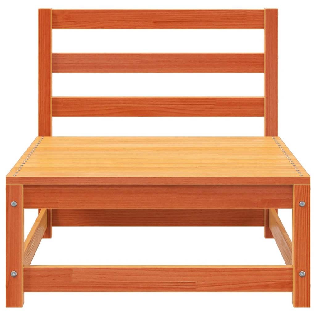 Vrtne sofe bez naslona za ruke 2 kom smeđe 70x70x67cm borovina