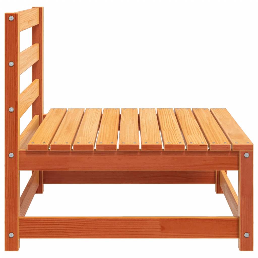 Vrtne sofe bez naslona za ruke 2 kom smeđe 70x70x67cm borovina