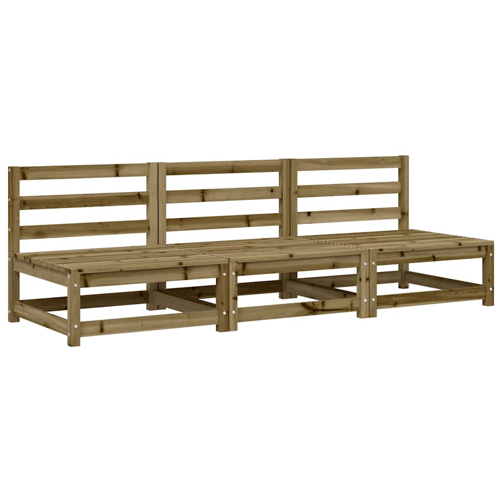 Vrtne sofe 3 kom 70 x 70 x 67 cm od impregnirane borovine