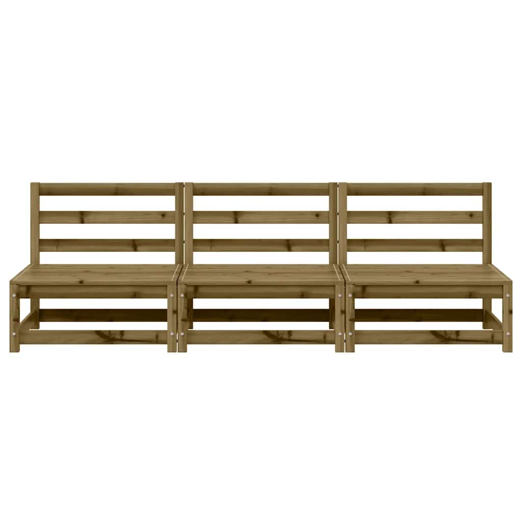 Vrtne sofe 3 kom 70 x 70 x 67 cm od impregnirane borovine